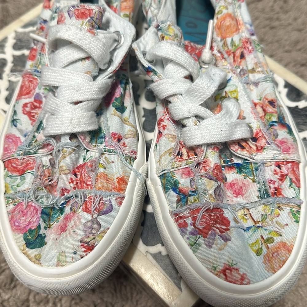 Blowfish Malibu Slip-On Floral Canvas Sneakers size 7 - Picture 6 of 6
